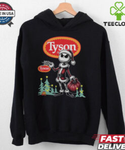 Santa Jack Skellington Tyson Logo Merry Christmas 2024 Shirt