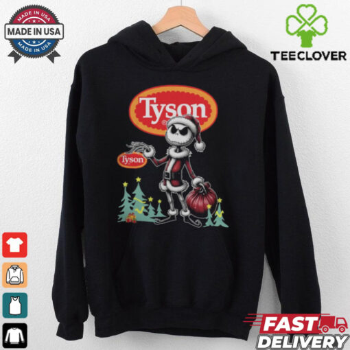 Santa Jack Skellington Tyson Logo Merry Christmas 2024 Shirt