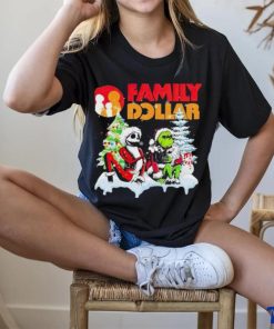 Santa Jack Skellington and Grinch Family Dollar is this jolly enough Merry Christmas 2023 hoodie, sweater, longsleeve, shirt v-neck, t-shirt