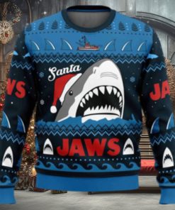 Santa Jaws Jaws Ugly Christmas Sweater
