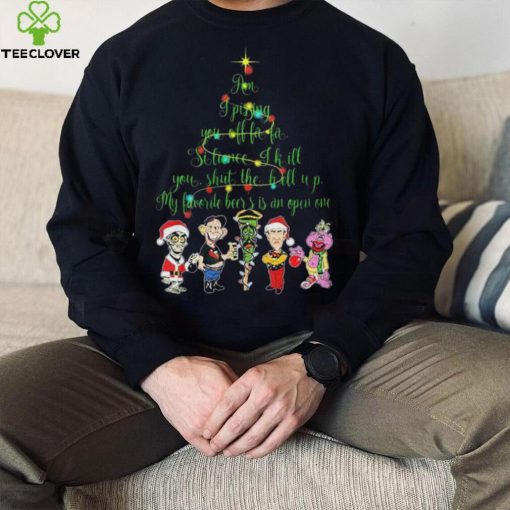 Santa Jeff Dunham Tree Am I Pissing You Off Fa Fa Christmas Shirt