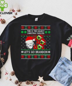 Santa Joe Biden Ho Ho Ho Lets Go Brandon this is the Ugliest Christmas shirt