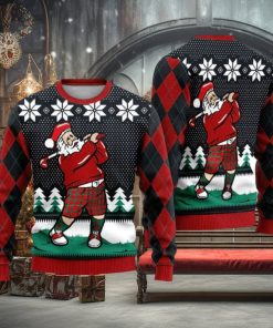 Santa Love Golf Ugly Christmas Sweater Funny Gift For Men And Women Family Holidays