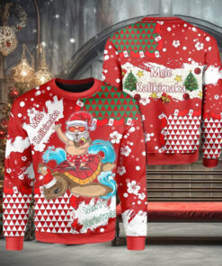 Santa Mele Kalikimaka Christmas Sweater