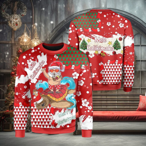 Santa Mele Kalikimaka Christmas Sweater