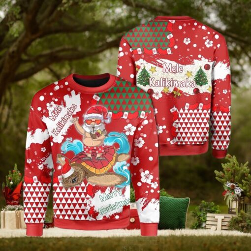 Santa Mele Kalikimaka Christmas Sweater