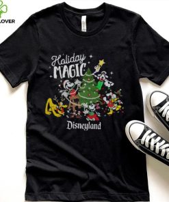 Santa Mickey And Friends Holiday Magic Christmas T hoodie, sweater, longsleeve, shirt v-neck, t-shirt, Disney Christmas Family Shirt