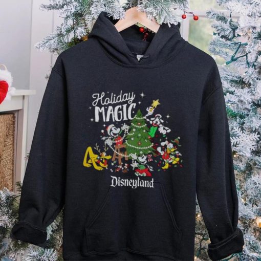 Santa Mickey And Friends Holiday Magic Christmas T hoodie, sweater, longsleeve, shirt v-neck, t-shirt, Disney Christmas Family Shirt