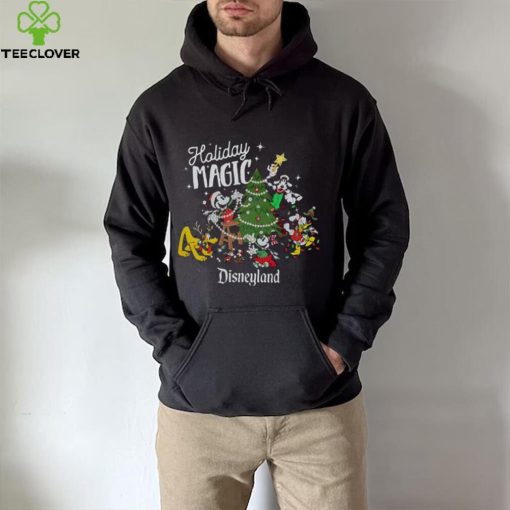 Santa Mickey And Friends Holiday Magic Christmas T hoodie, sweater, longsleeve, shirt v-neck, t-shirt, Disney Christmas Family Shirt