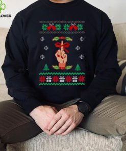 Santa Middle Finger Fuck Tree Christmas 2022 shirt