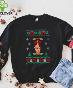 Santa Middle Finger Fuck Tree Christmas 2022 hoodie, sweater, longsleeve, shirt v-neck, t-shirt