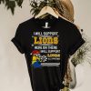 Santa Minion I Will Support Southeastern Louisiana Lions Here Or There I Will Support Lions All Christmas Shirt