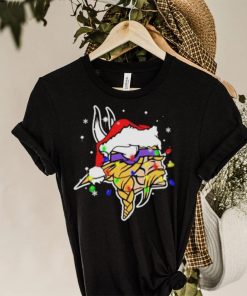 Santa Minnesota Vikings Logo Lights Christmas shirt