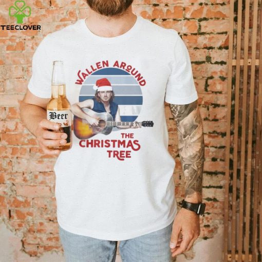 Santa Morgan Wallen Around The Christmas Tree Vintage hoodie, sweater, longsleeve, shirt v-neck, t-shirt