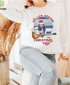 Santa Morgan Wallen Around The Christmas Tree Vintage hoodie, sweater, longsleeve, shirt v-neck, t-shirt