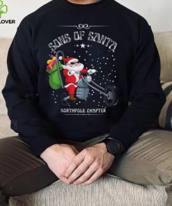 Santa Motorcycle Sons Of Santa Funny Christmas 2023 Shirt