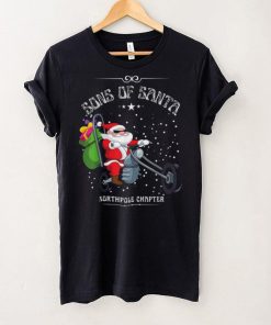 Santa Motorcycle Sons Of Santa Funny Christmas 2023 Shirt