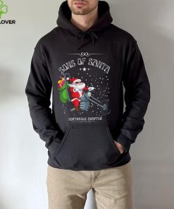 Santa Motorcycle Sons Of Santa Funny Christmas 2023 Shirt