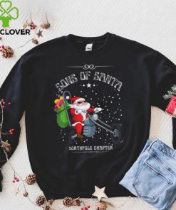 Santa Motorcycle Sons Of Santa Funny Christmas 2023 Shirt