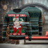 Santa Born To Ride Forced To Work Light Up Christmas Sweater