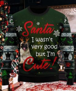 Santa Pug I Wasn’t Very Good But I’m Cute Ugly Christmas Sweater