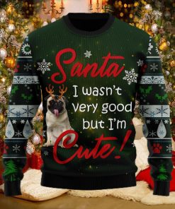 Santa Pug I Wasn’t Very Good But I’m Cute Ugly Christmas Sweater