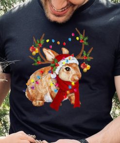 Santa Reindeer Rabit Xmas Light Santa Reindeer Rabit T Shirt