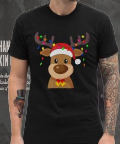 Santa Reindeer Xmas T shirt, Rudolph Christmas Shirts