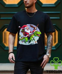Santa Riding Dinosaur Classic Shirt