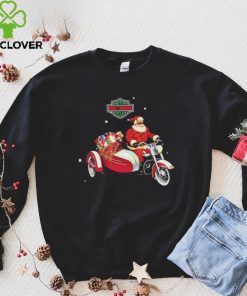 Santa Riding Harley Motorbike Christmas Shirt