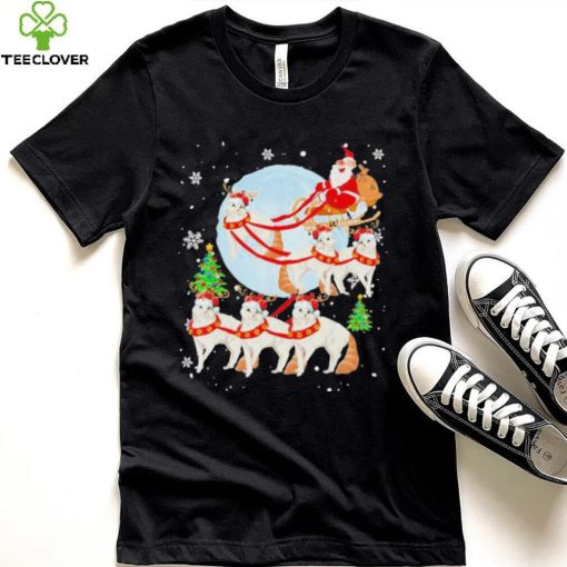 Santa Riding Reindeer Turkish Angora Sleigh Christmas Shirt
