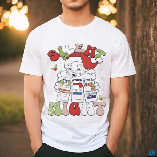 Santa Silent Night Christmas Shirt