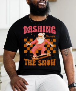 Santa Skateboard dashing through the snow Christmas hoodie, sweater, longsleeve, shirt v-neck, t-shirt