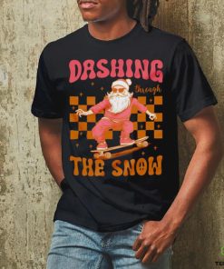 Santa Skateboard dashing through the snow Christmas hoodie, sweater, longsleeve, shirt v-neck, t-shirt