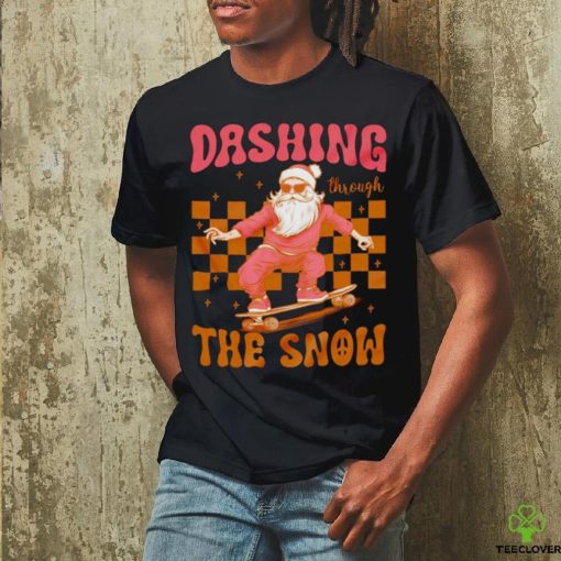 Santa Skateboard dashing through the snow Christmas hoodie, sweater, longsleeve, shirt v-neck, t-shirt