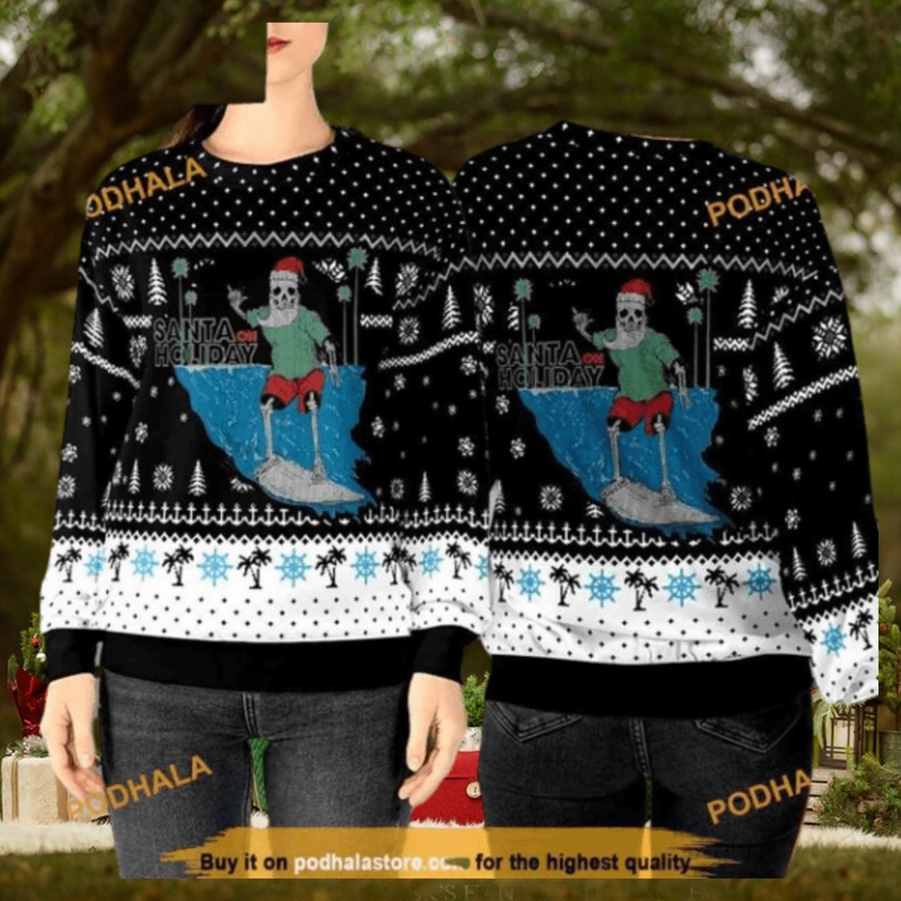 Santa Skeleton Holiday Sweatshirt 3D, Funniest Ugly Christmas Sweater Santa Skeleton Holiday Sweatshirt 3D, Funniest Ugly Christmas Sweater