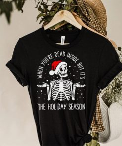 Santa Skeleton when you’re dead inside but it’s the holiday season Christmas sweater