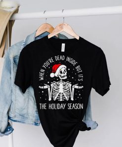 Santa Skeleton when you’re dead inside but it’s the holiday season Christmas sweater