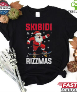 Santa Skibidi rizzmas Christmas shirt