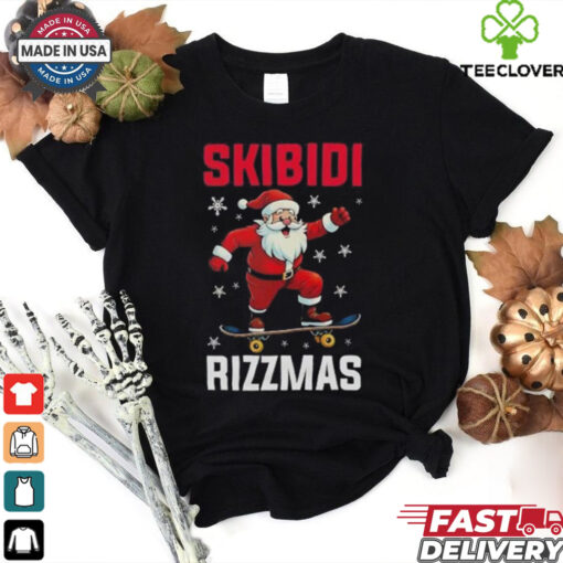 Santa Skibidi rizzmas Christmas shirt