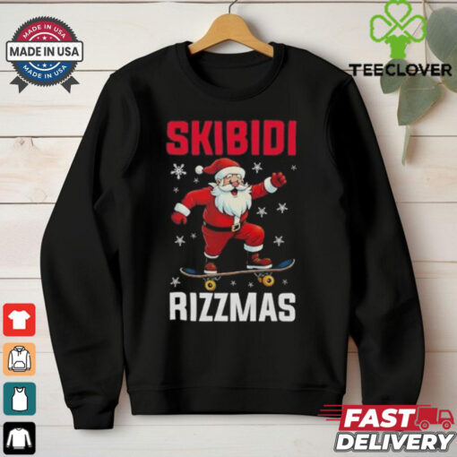 Santa Skibidi rizzmas Christmas shirt