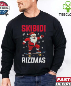 Santa Skibidi rizzmas Christmas shirt
