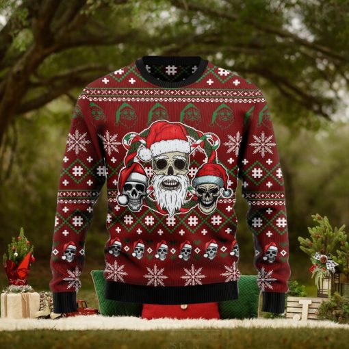 Santa Skull Jolly Ugly Christmas Sweater Gift Men Women