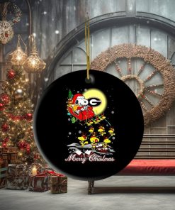 Santa Snoopy And Woodstock Georgia Bulldogs Christmas Ornaments, Hoodie, Sweater, Long Sleeve And Tank Top