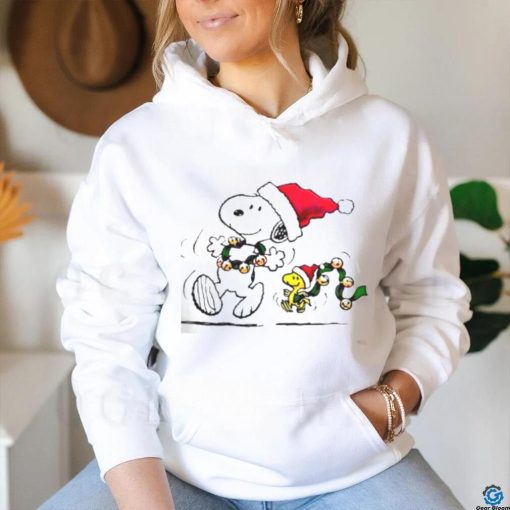 Santa Snoopy Christmas cartoon hoodie, sweater, longsleeve, shirt v-neck, t-shirt