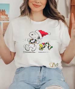 Santa Snoopy Christmas cartoon hoodie, sweater, longsleeve, shirt v-neck, t-shirt