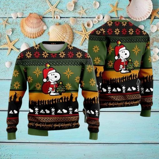 Santa Snoopy Ugly Christmas Sweater Gift For Men And Women