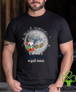 Santa Snoopy merry christmas to all and to Dallas Cowboys a good season hoodie, sweater, longsleeve, shirt v-neck, t-shirt