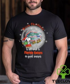 Santa Snoopy merry christmas to all and to Florida Gators a good season hoodie, sweater, longsleeve, shirt v-neck, t-shirt