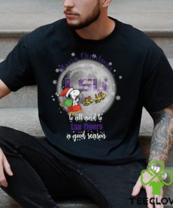 Santa Snoopy merry christmas to all and to Lsu Tigers a good season hoodie, sweater, longsleeve, shirt v-neck, t-shirt